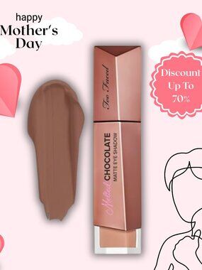 Too Faced Melted Chocolate Matte Eyeshadow - Warm & Fudgy - 0.16 Oz